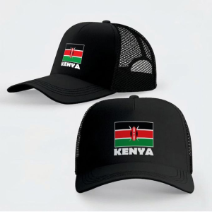 Kenya Flag Splatter Trucker Cap